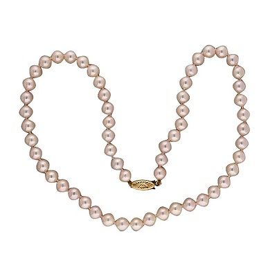14K Yellow Gold with Pearl Necklace