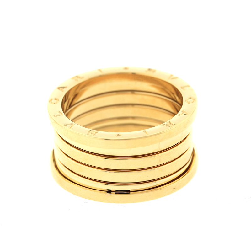 Bulgari Men's Yellow Gold 5 Band Ring Size 55
