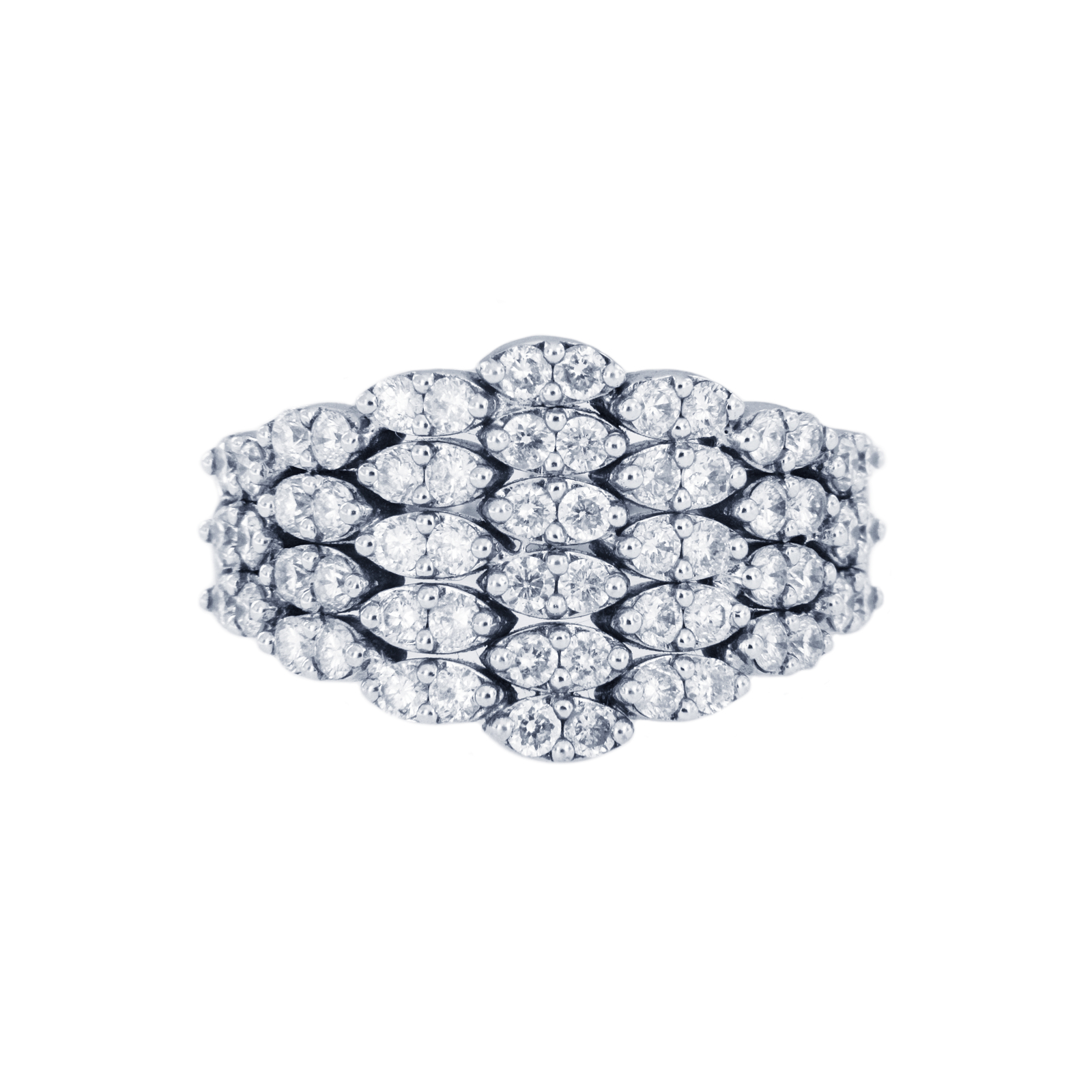 Fancy Diamond 14k White Gold Ring
