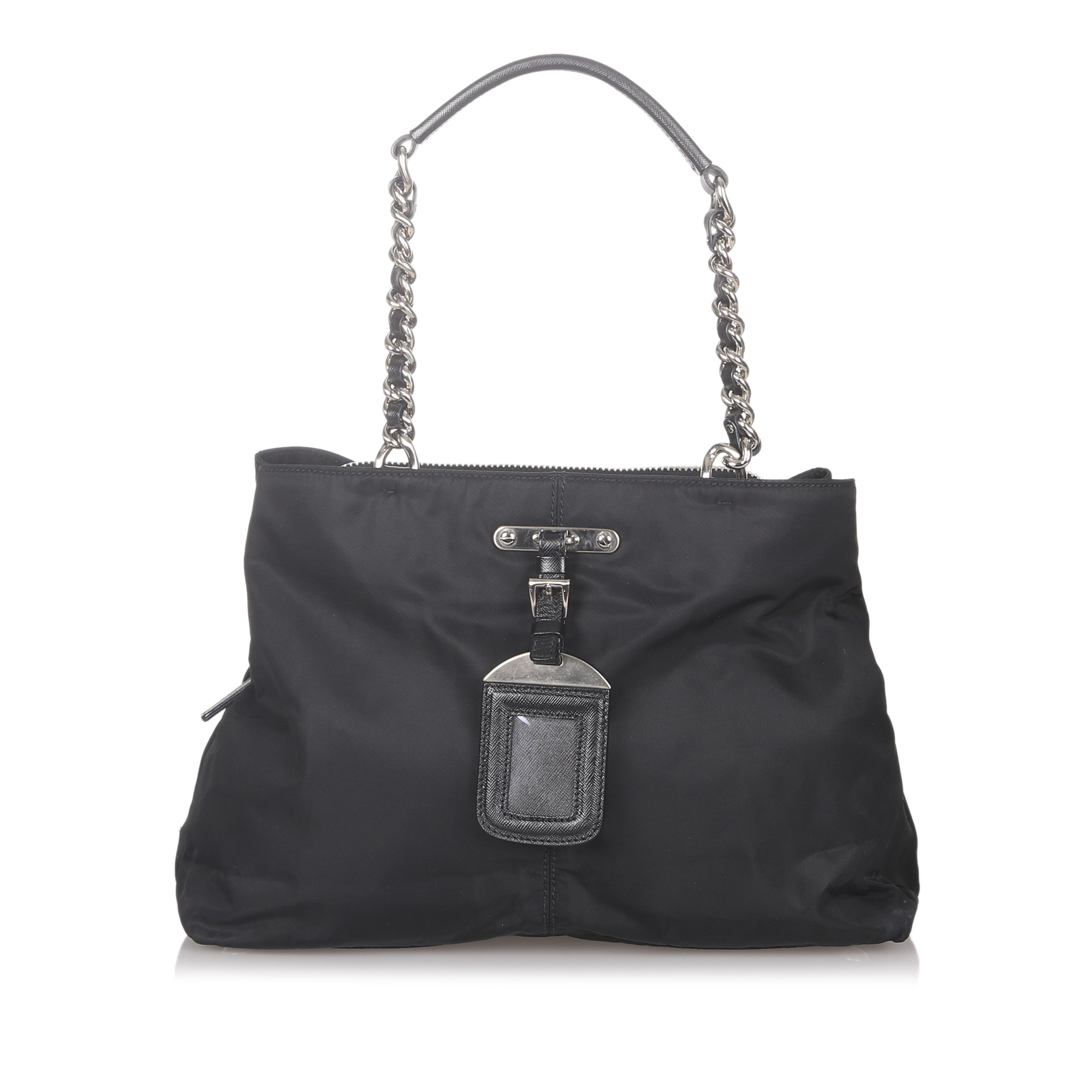 Prada Tessuto Chain Shoulder Bag