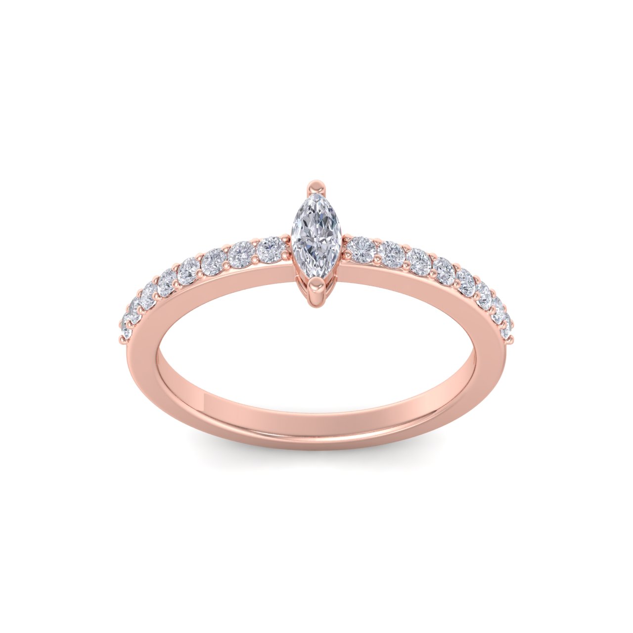 GLAM ® Petite Marquise Ring in 14K Gold and 0.44ct Diamond