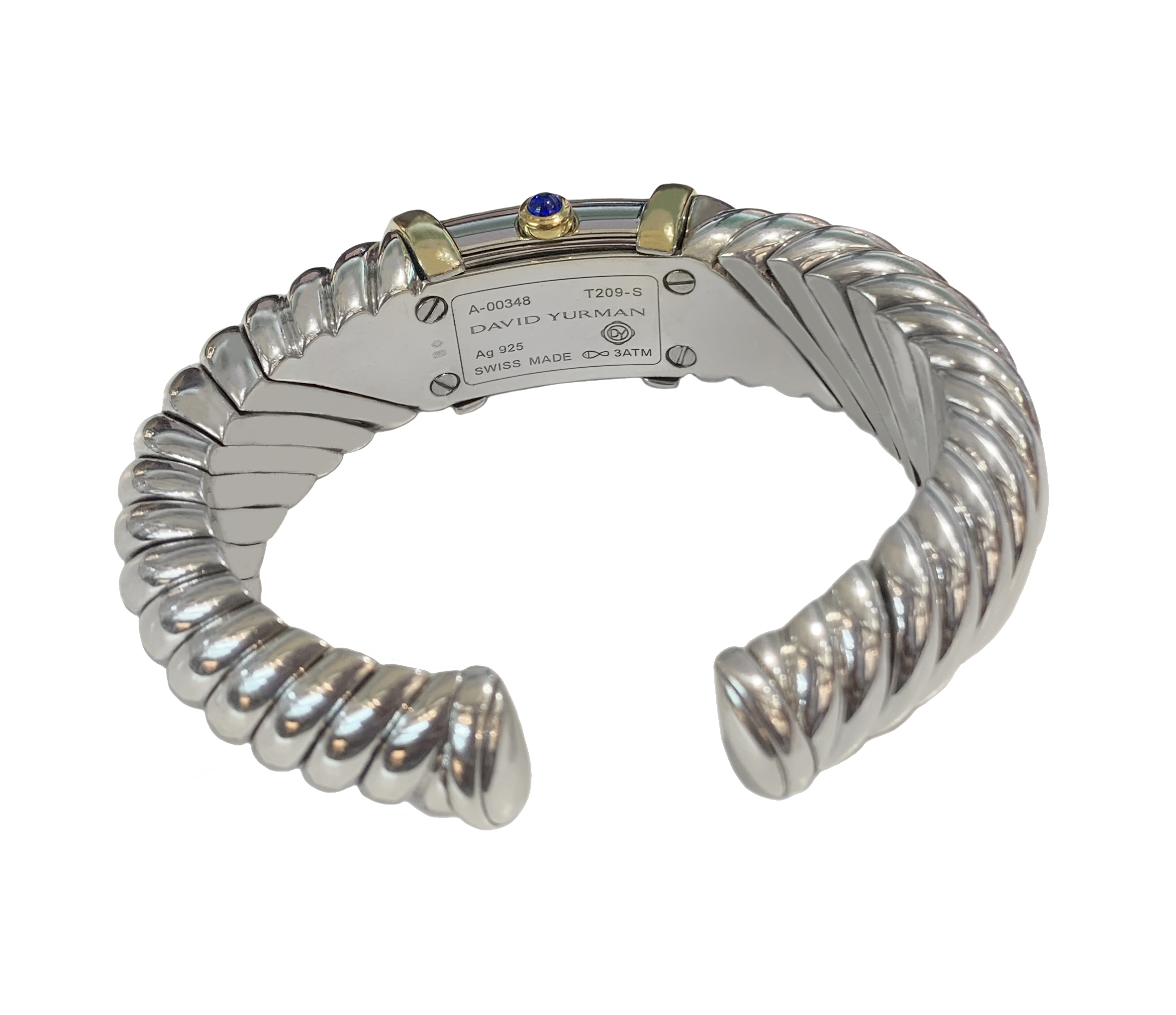 David Yurman Sterling Silver 18K Yellow Gold Ladies Watch  display picture 1