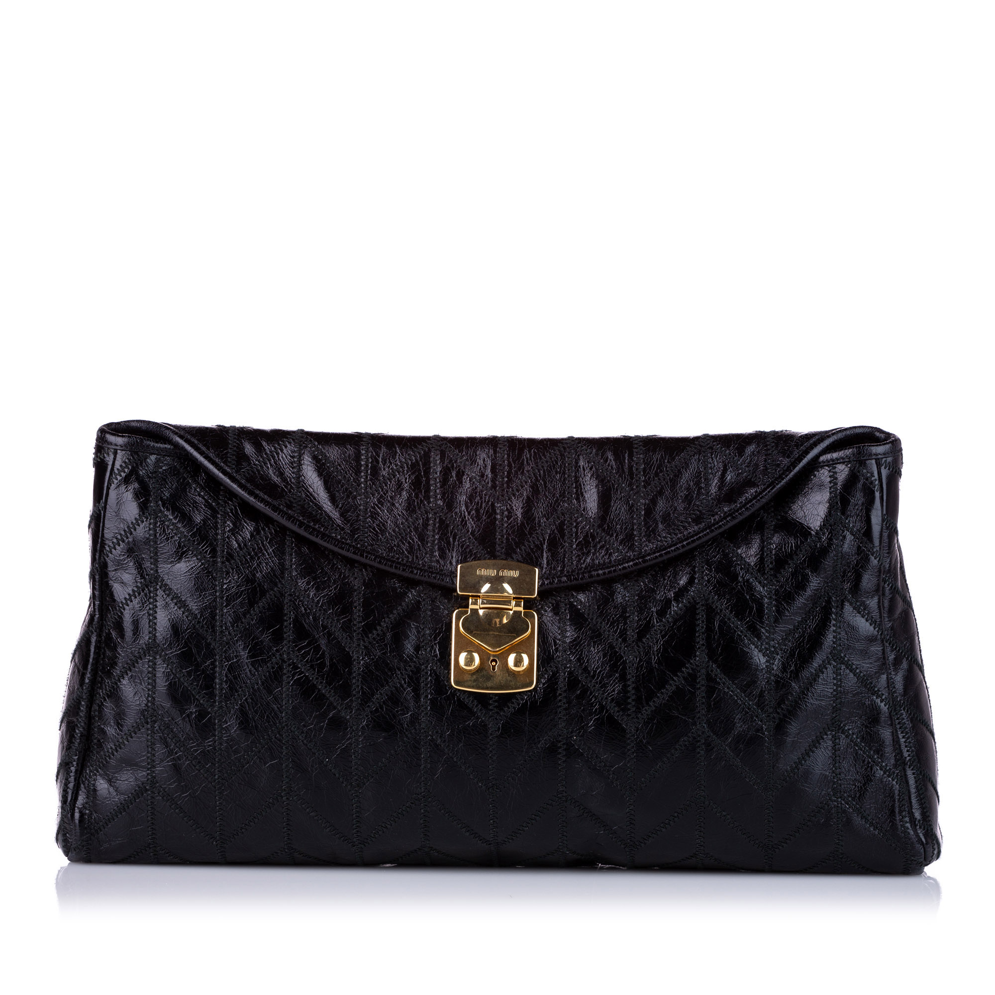 Miu Miu Lambskin Leather Shoulder Bag