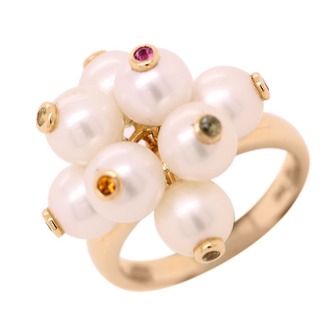 14k Yellow Gold and Petals Ring 
