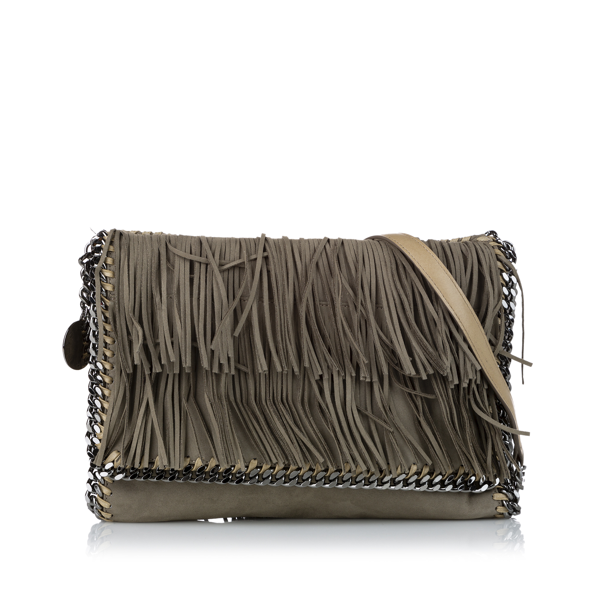 Stella McCartney Shaggy Deer Falabella Fringe Crossbody Bag