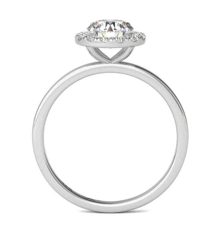 Halo Natural Diamond Ring