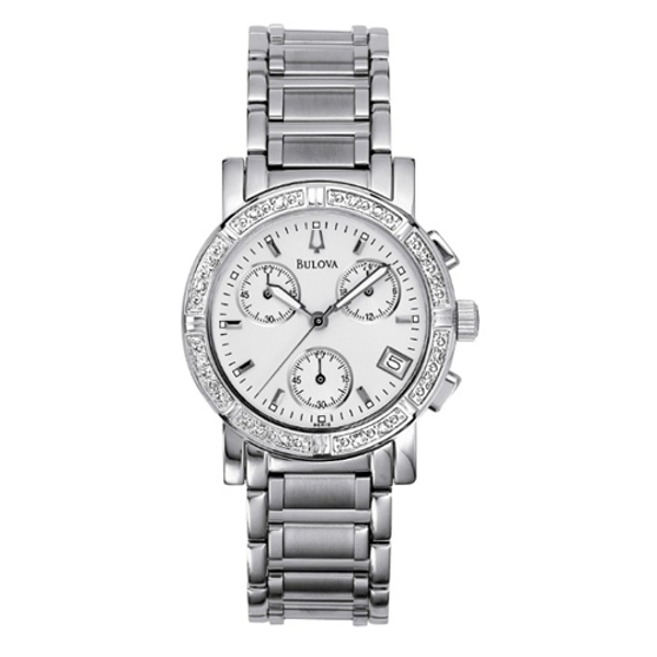 Bulova Diamond Chronograph Watch