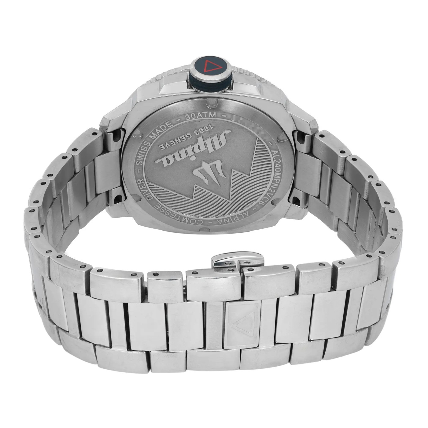 Alpina Comtesse 35MM Steel MOP Blue Dial Ladies Quartz Watch