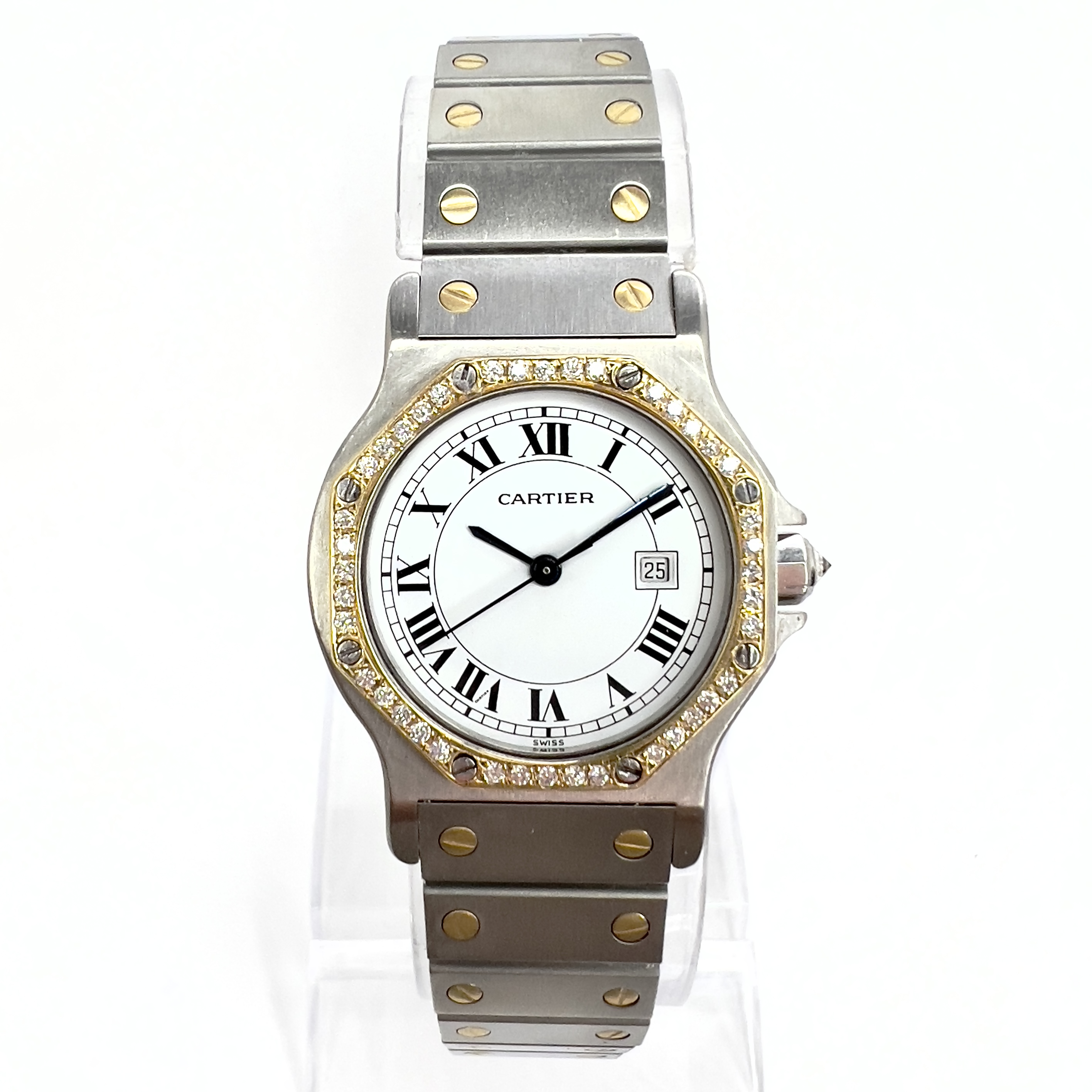 CARTIER SANTOS OCTAGON Automatic DIAMOND Watch