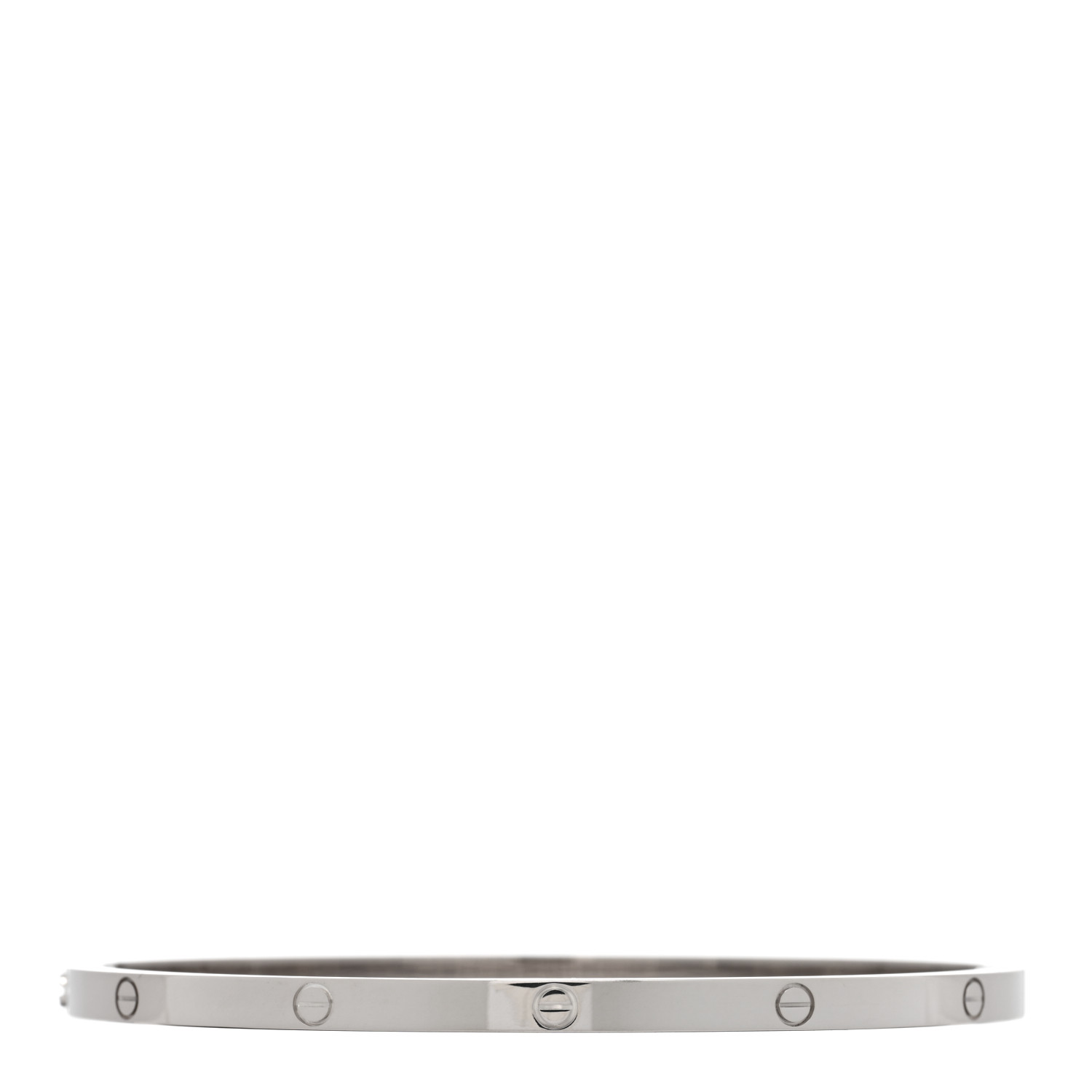 Cartier 18k White Gold Love Bracelet Sm