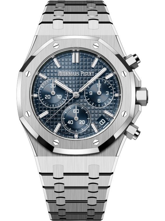 Audemars Piguet 26240ST.OO.1320ST.01 41MM Stainless Steel Royal Oak Blue Dial 50th Anniversary 2022 (Brand New in Box)