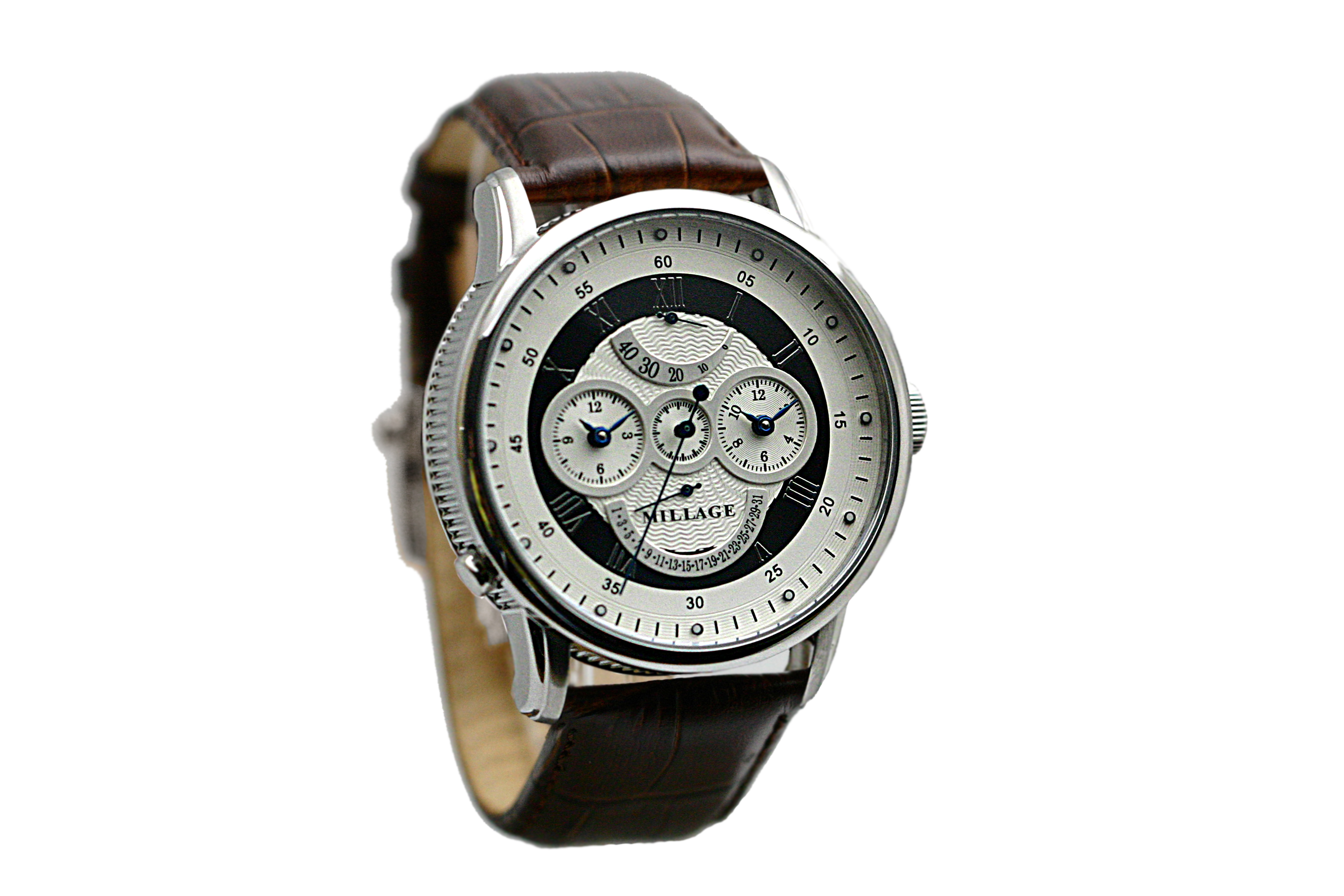M3626 WHITE BLACK SILVER BROWN/MILLAGE WATCHES