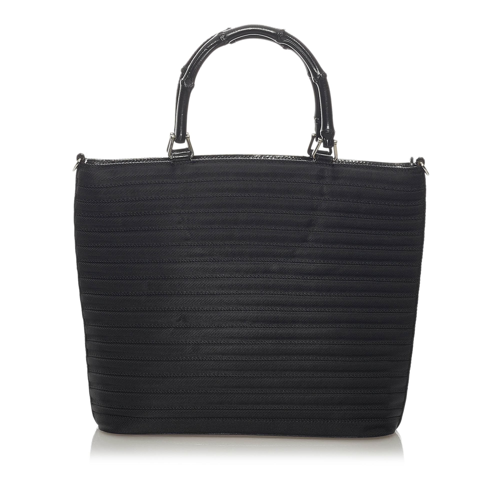 Gucci Bamboo Canvas Satchel