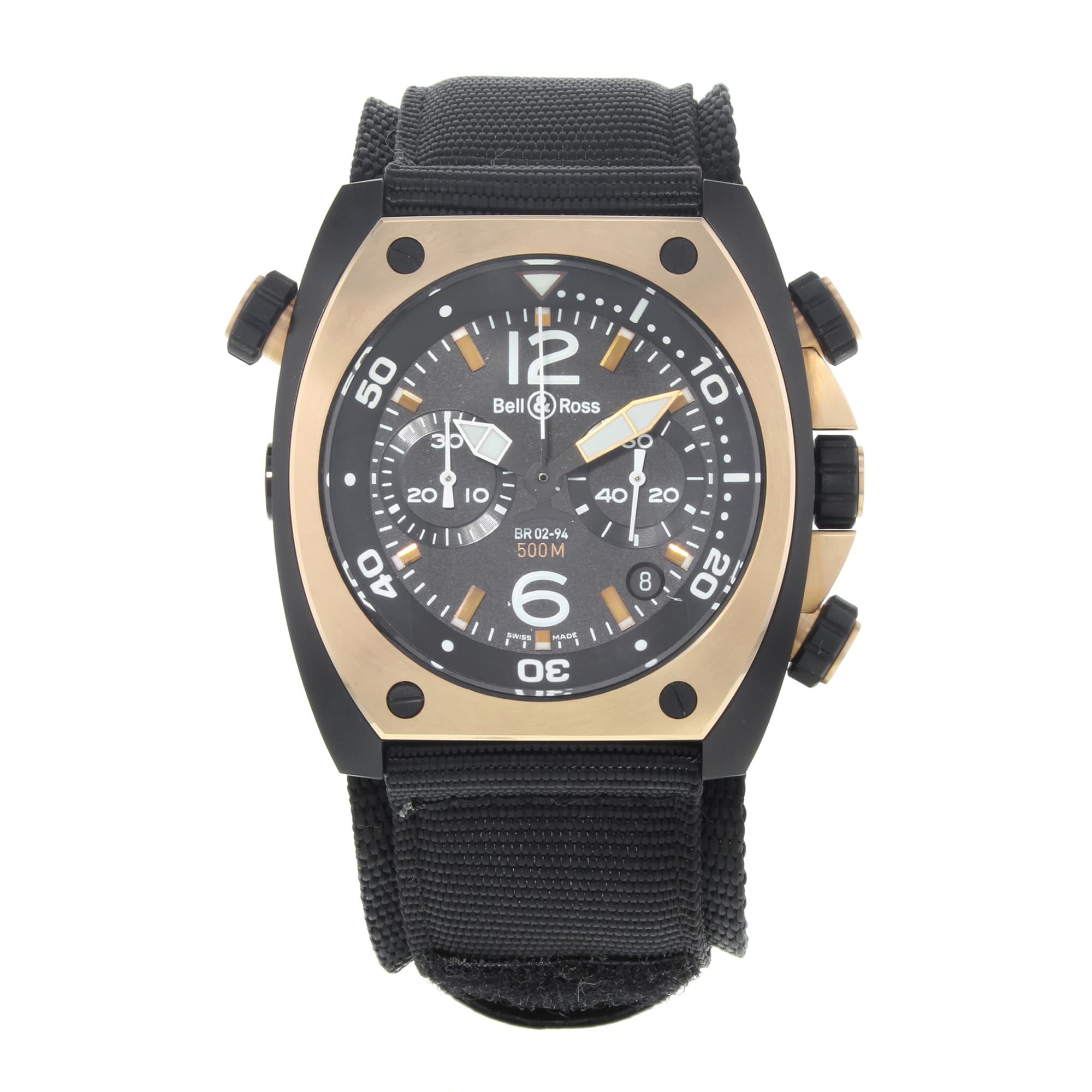 Bell  Ross Marine Matte PVD Black Steel Automatic Mens Watch 