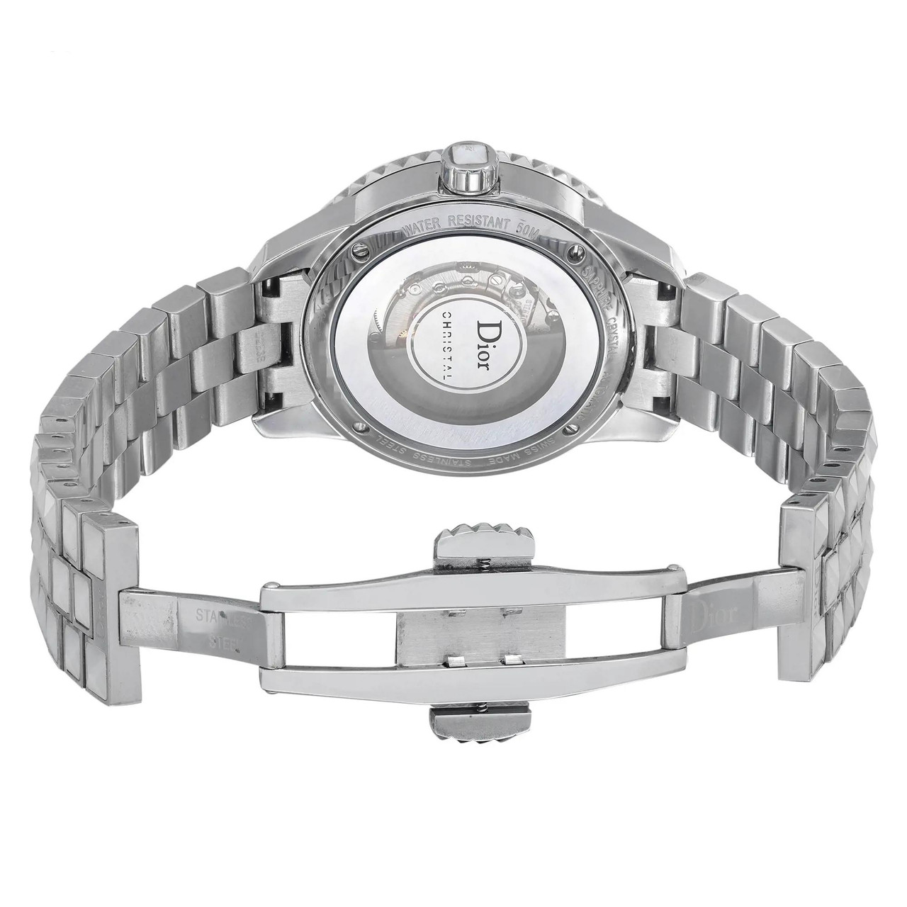 Christian Dior Christal 33mm Steel Diamond MOP Dial Ladies Watch