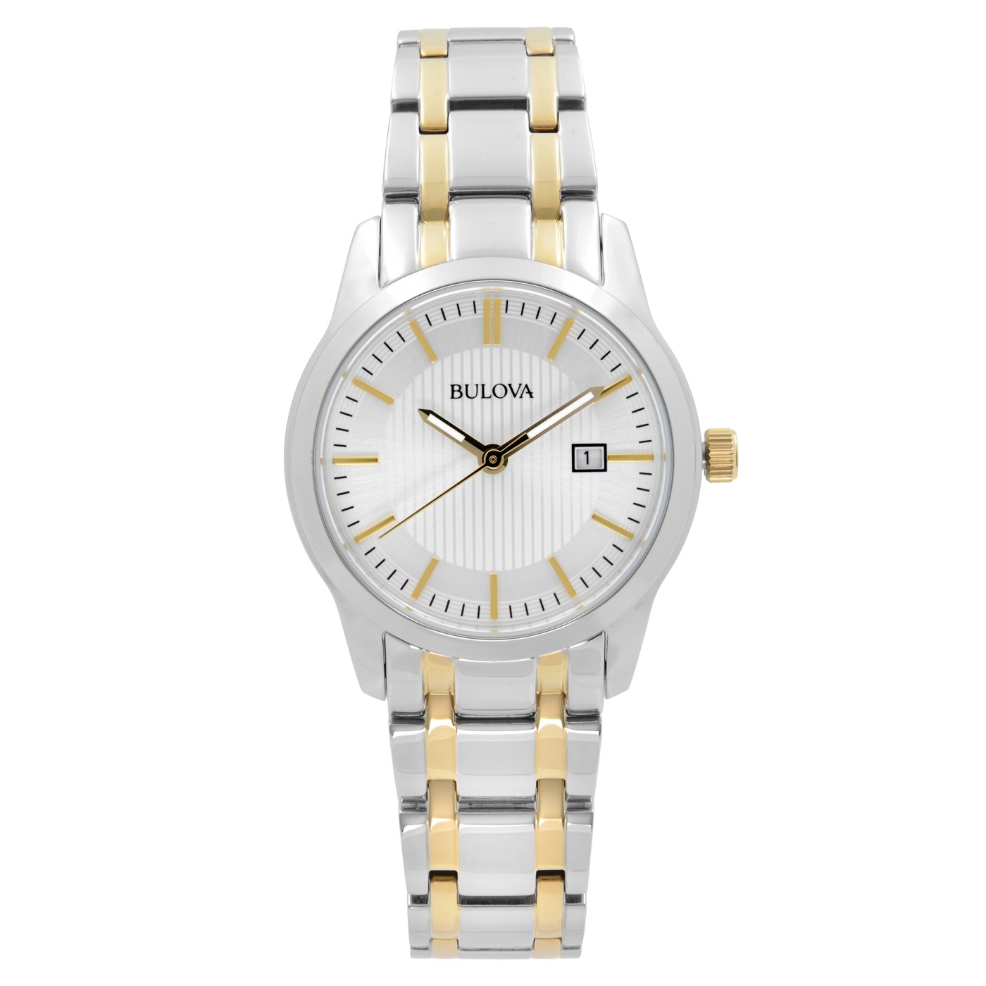 Bulova Classic Two-Tone Stainless Steel Silver Dial Ladies Watch