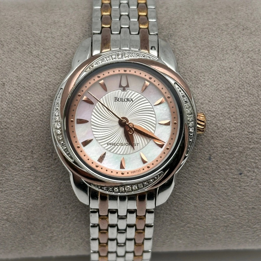 Bulova Precisionist Brightwater Two-Tone Stainless Steel Ladies Watch