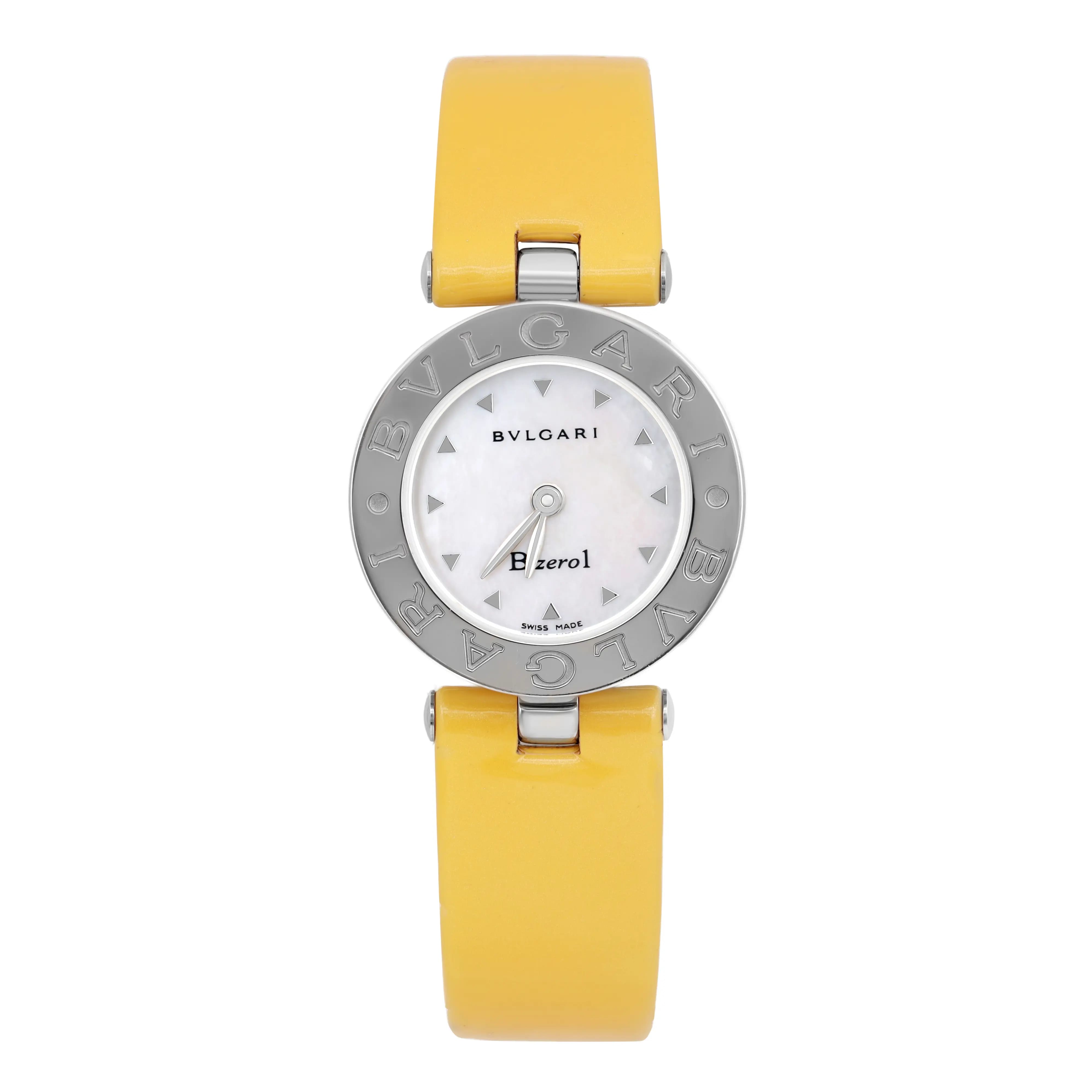 Bvlgari B.zero1 22MM Stainless Steel White MOP Dial Quartz Ladies Watch