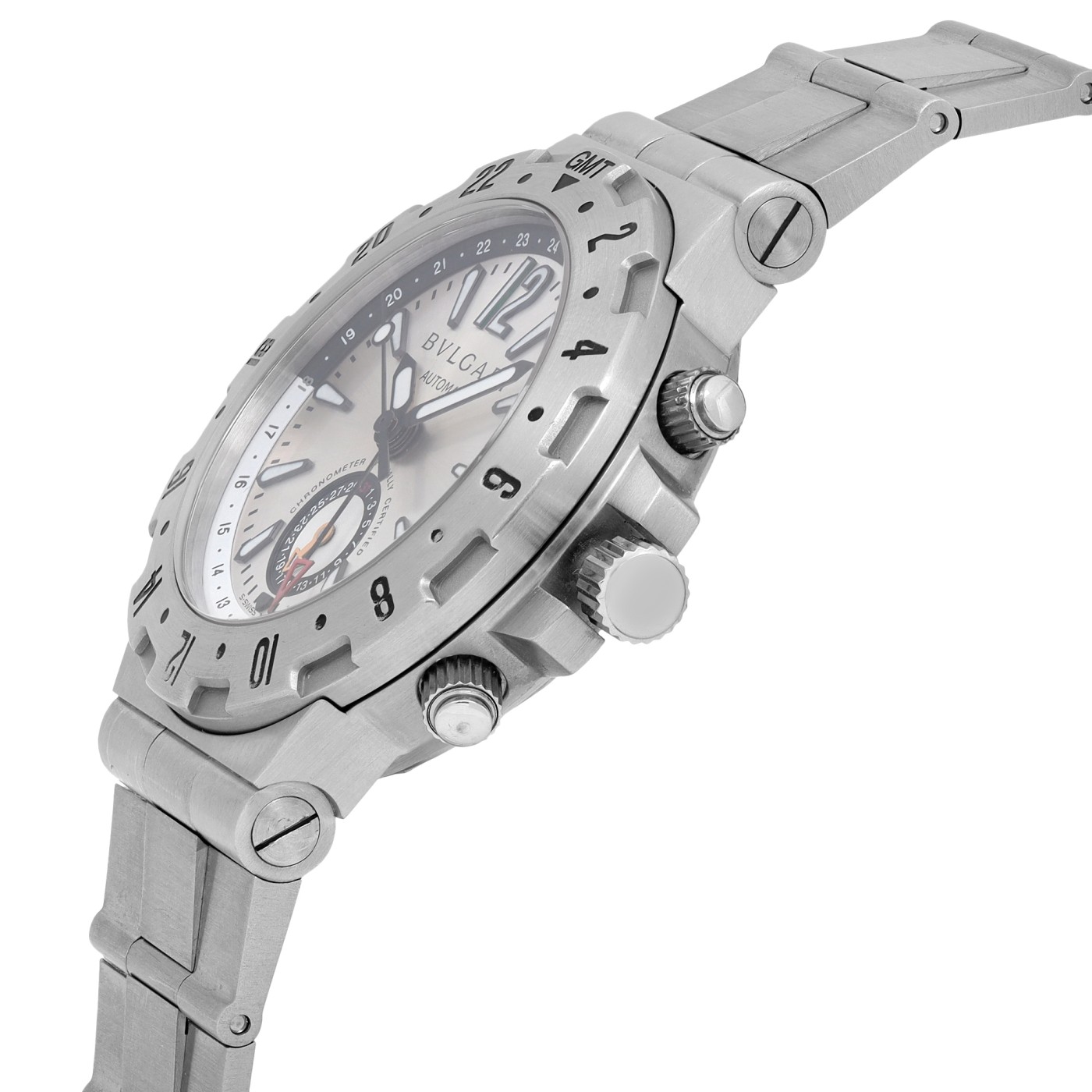 Bvlgari Diagono Professional GMT 40mm Steel Automatic Mens Watch