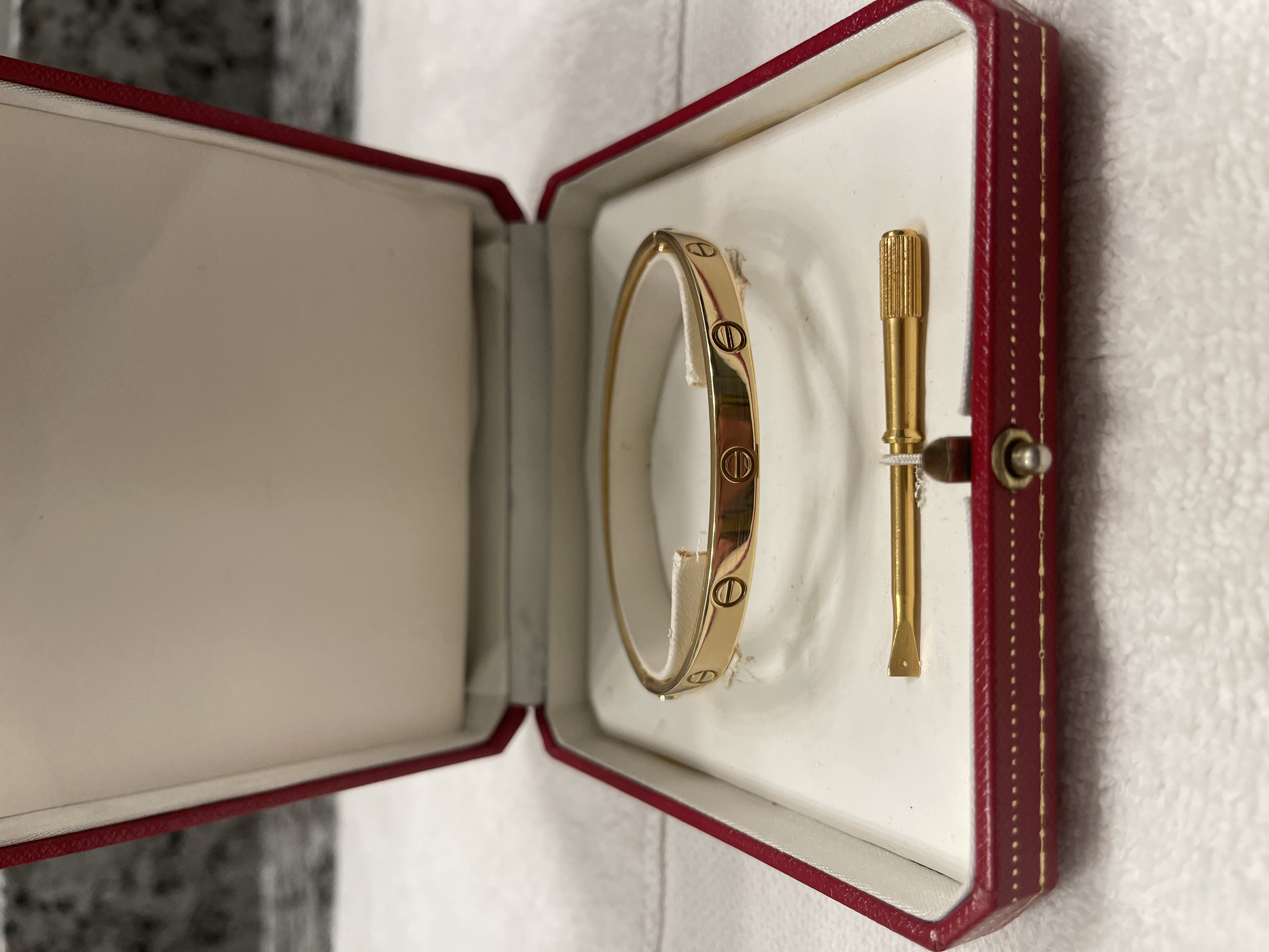 Cartier Love bracelet Yellow Gold Size 20