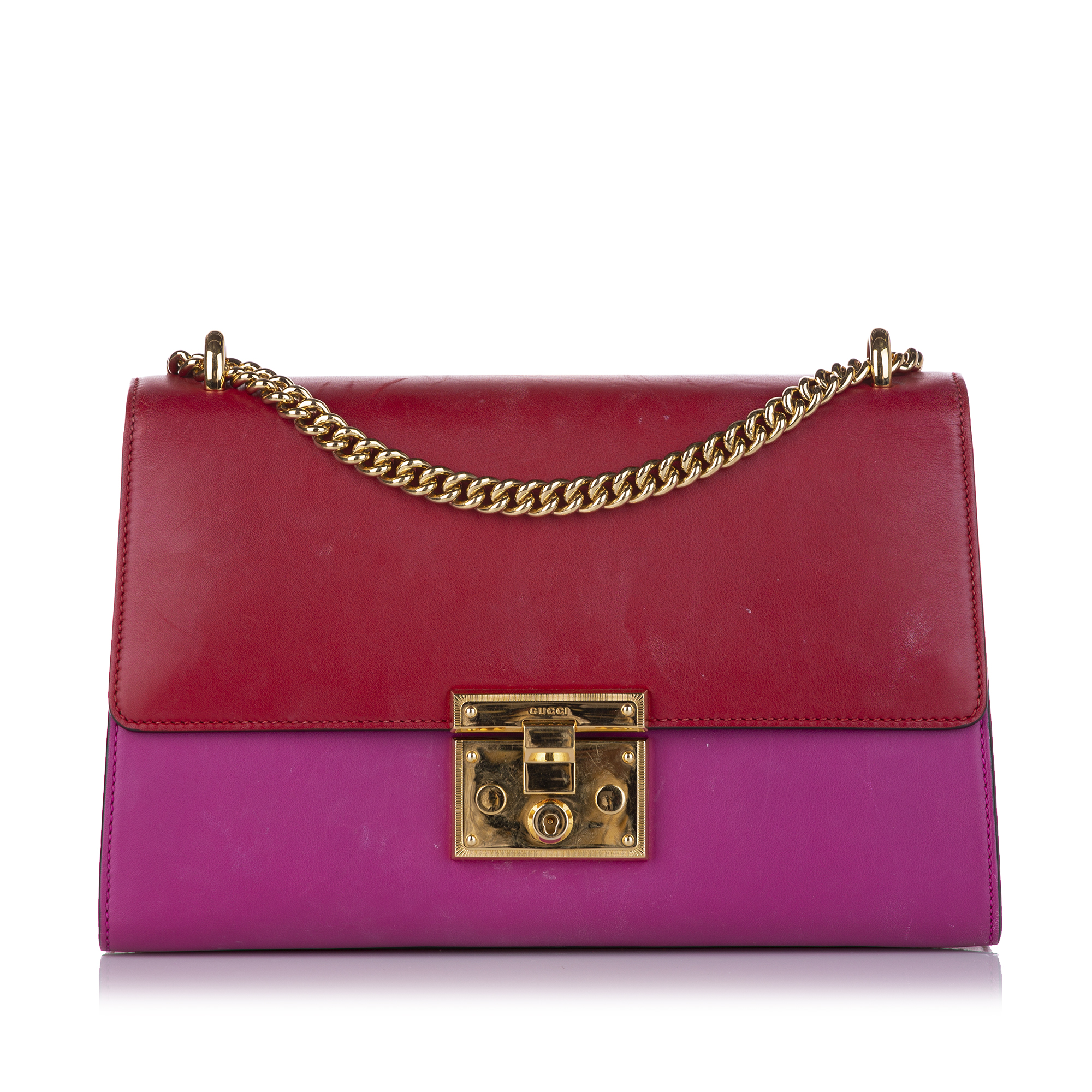 Gucci Small Padlock Leather Crossbody Bag
