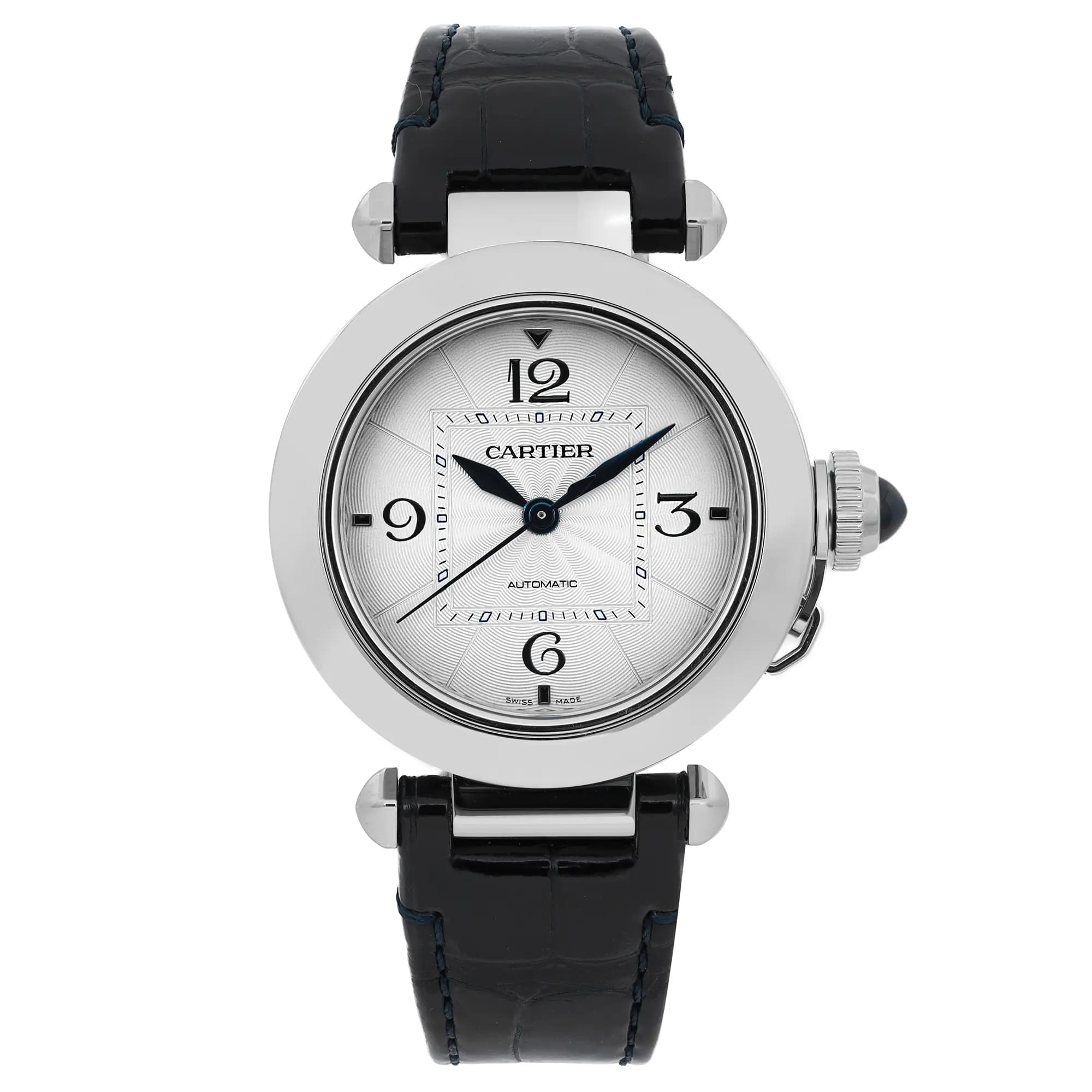 Cartier Pasha Steel 35mm Silver Dial Automatic Watch