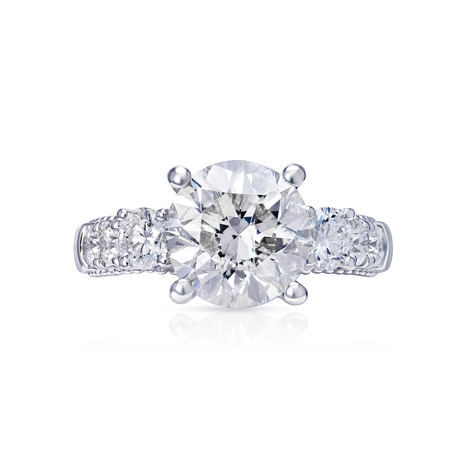 Aviana  Carat  Round Brilliant Cut Diamond Engagement Ring in 18kt White Gold
