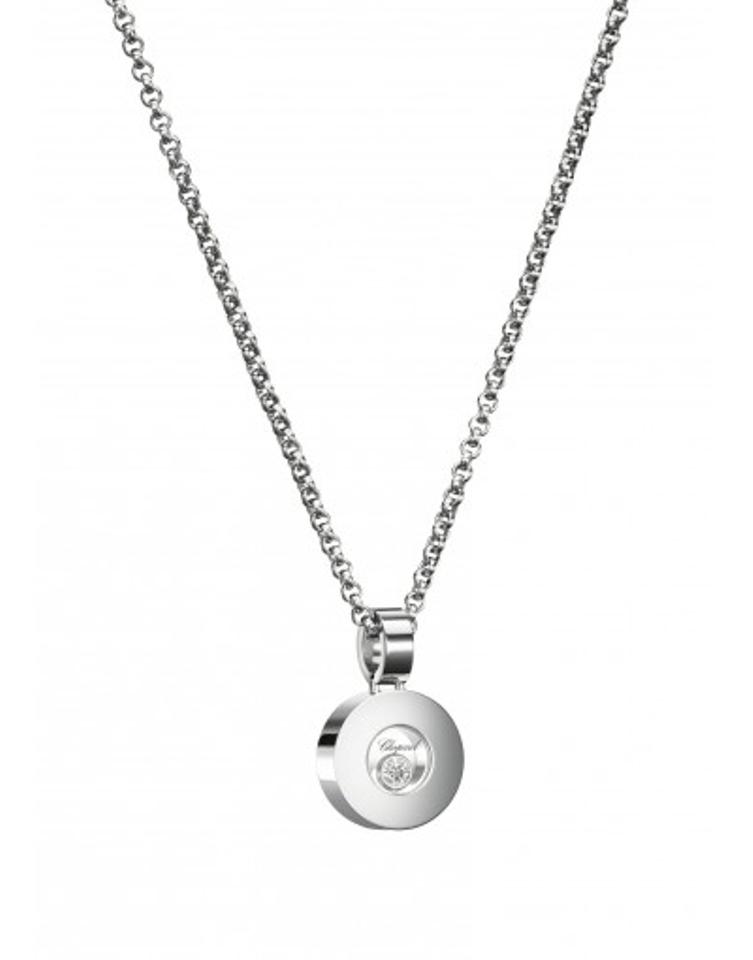 Chopard 18K White Gold Happy Diamond Icon 793086 Necklace