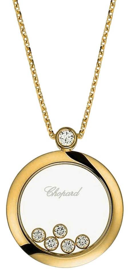 Chopard 18K Yellow Gold Happy Diamonds Necklace