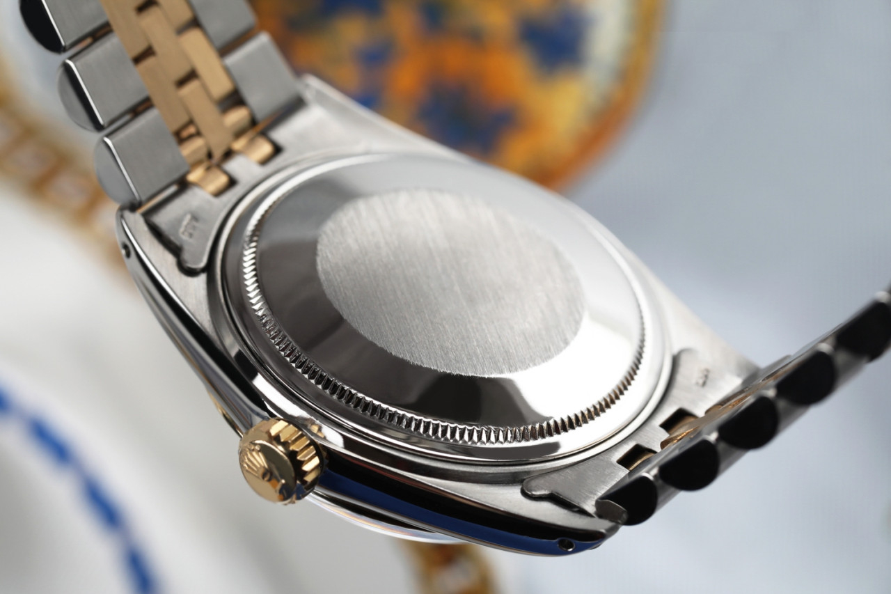 Rolex Oyster Perpetual 36mm Datejust Diamond Bezel Cream Dial