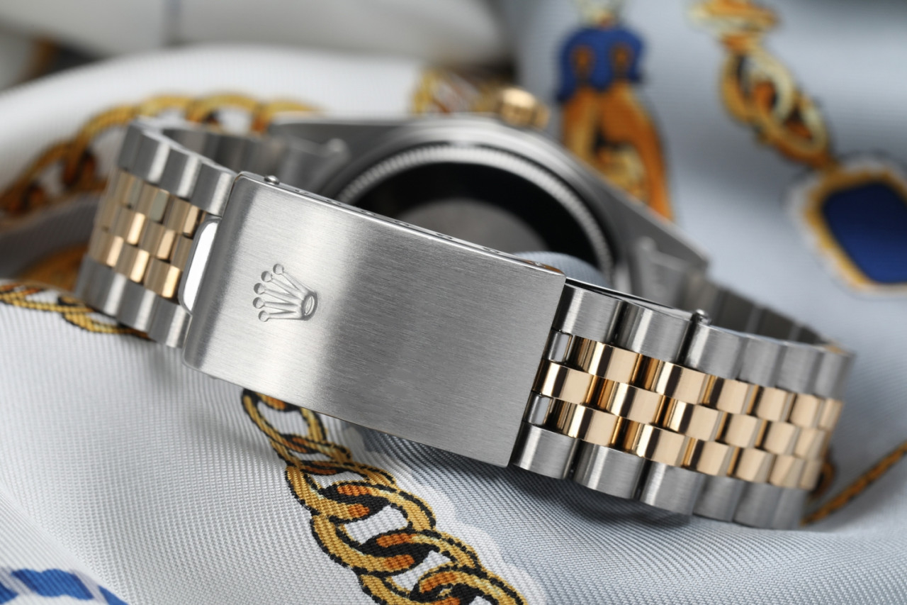Rolex Oyster Perpetual 36mm Datejust Diamond Bezel Cream Dial
