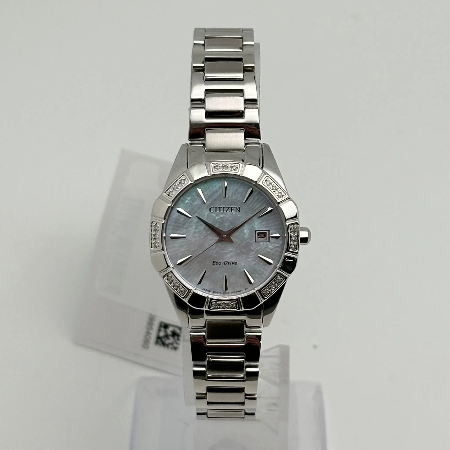 Citizen Eco-Drive 29mm Steel MOP Dial Ladies Quartz Watch