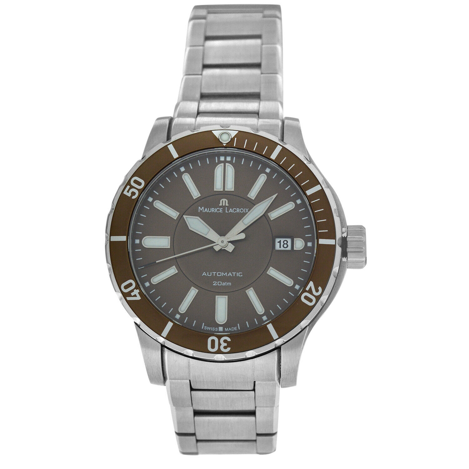 Maurice Lacroix Miros Diver MI6028-SS072-730 Steel 41MM Automatic