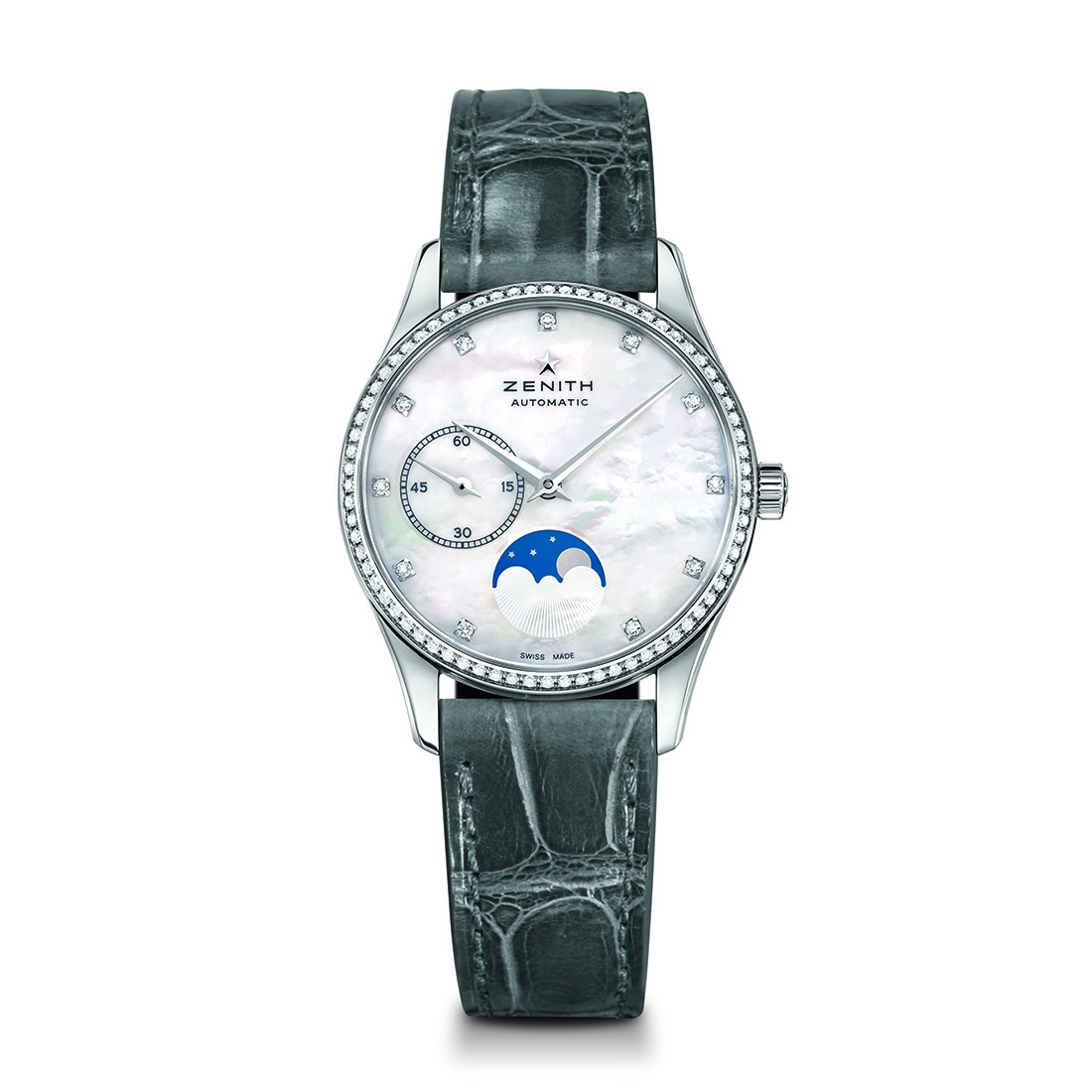 ZENITH Elite Lady Moonphase 16.2310.692/81.C706 Grey Alligator