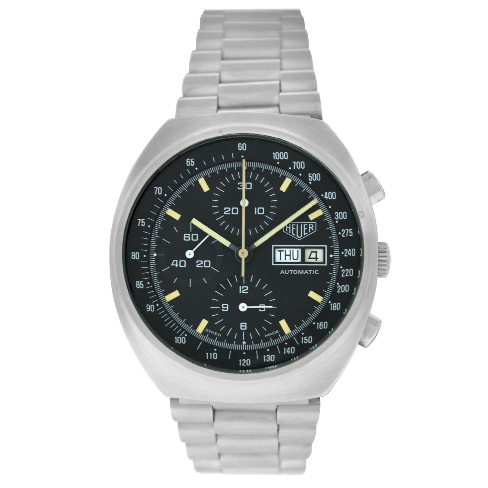 Tag Heuer Chronograph VALJOUX 7750 Incabloc Overhauled Automatic