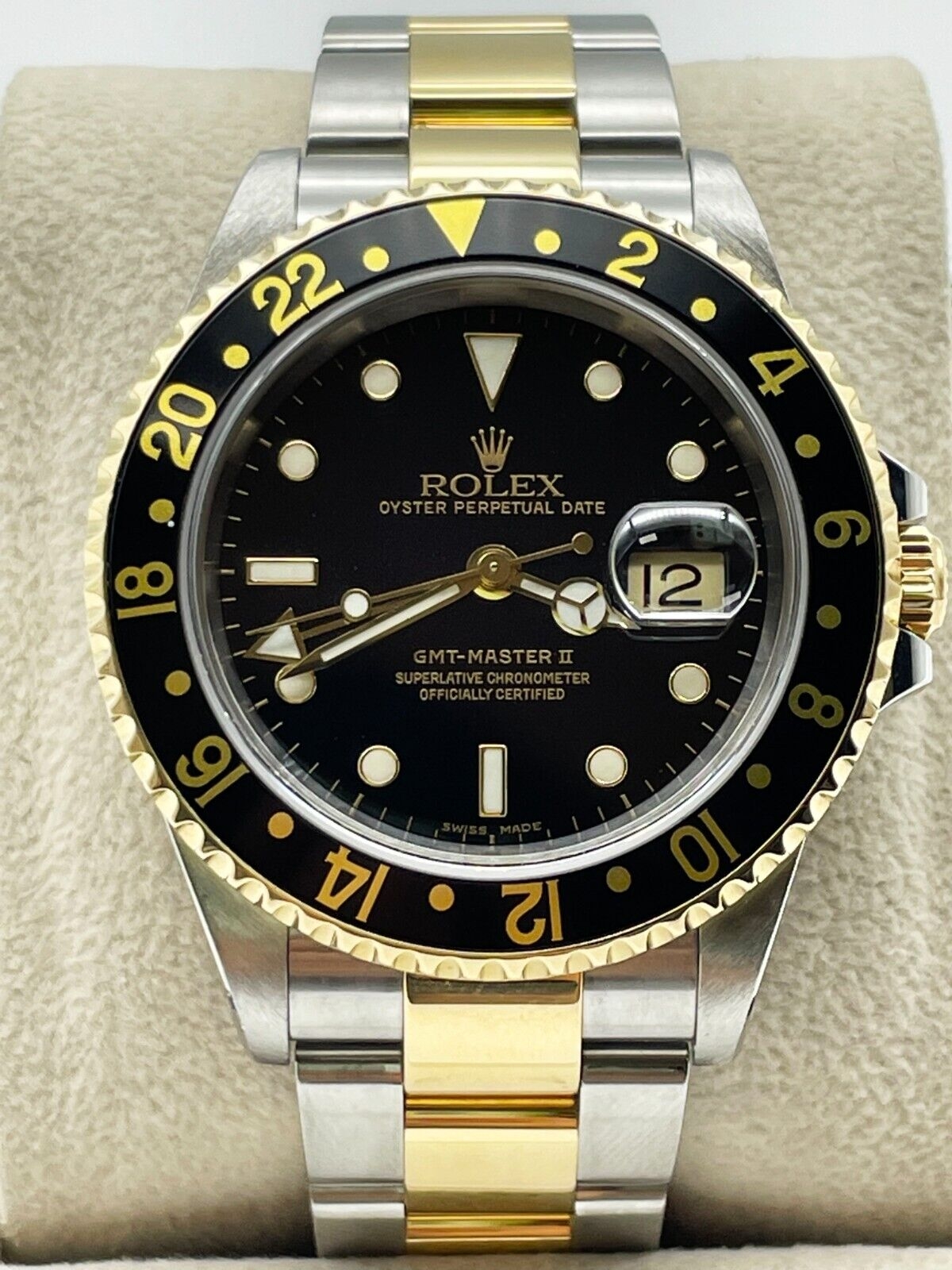 【OH済】 ロレックス 【ROLEX】 GMTマスター2 16713 メンズ ブラック ステンレススティール/K18イエローゴールド 腕時計 時計 GMT-MASTER II BLACK SS/K18YG コンビ GMT2【中古】 175298125749_2.JPG