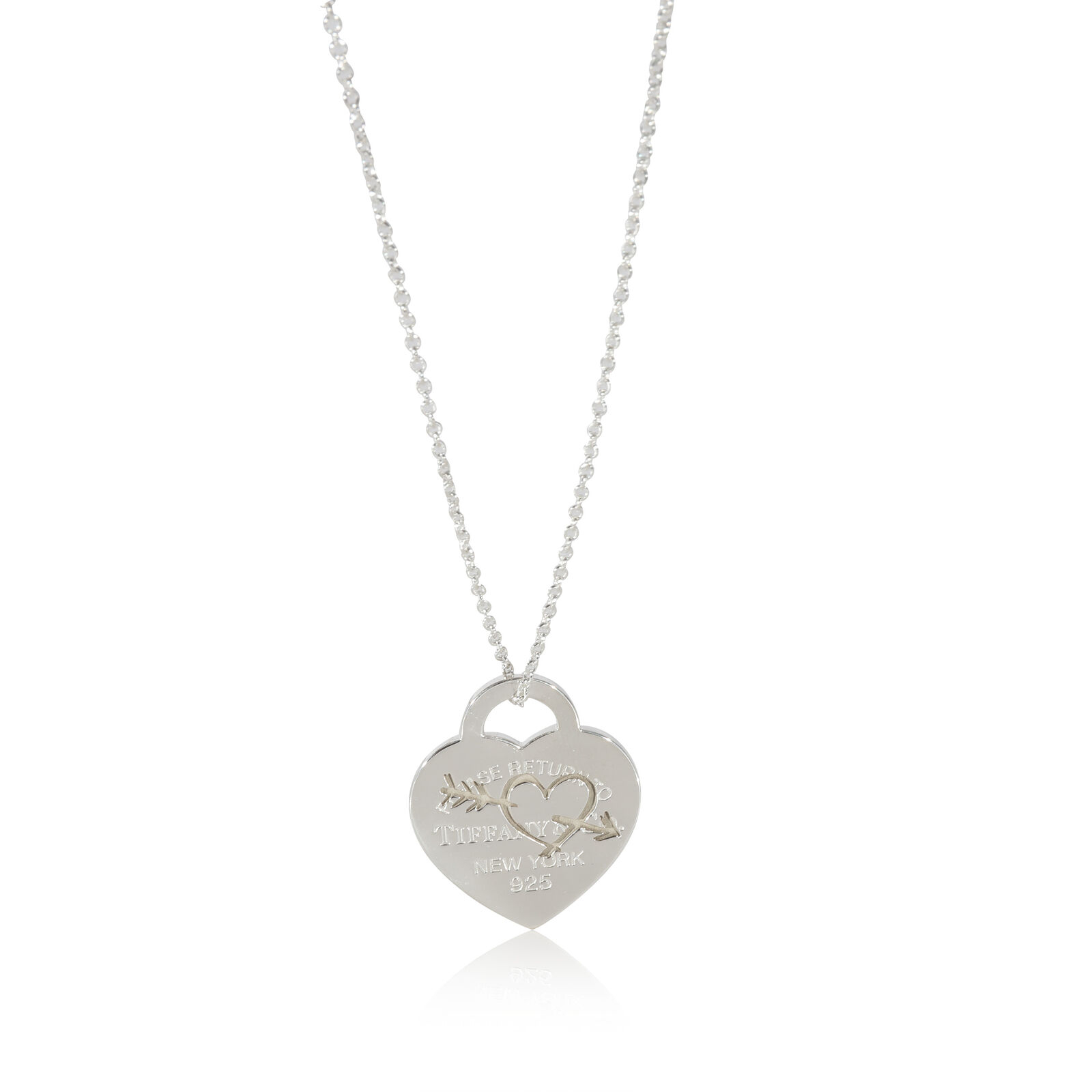 Tiffany & Co. Return To Tiffany Heart & Arrow Pendant In Sterling