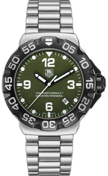 TAG HEUER FORMULA 1 WAH1113.BA0858 QUARTZ KHAKI NUMBERS QUARTZ