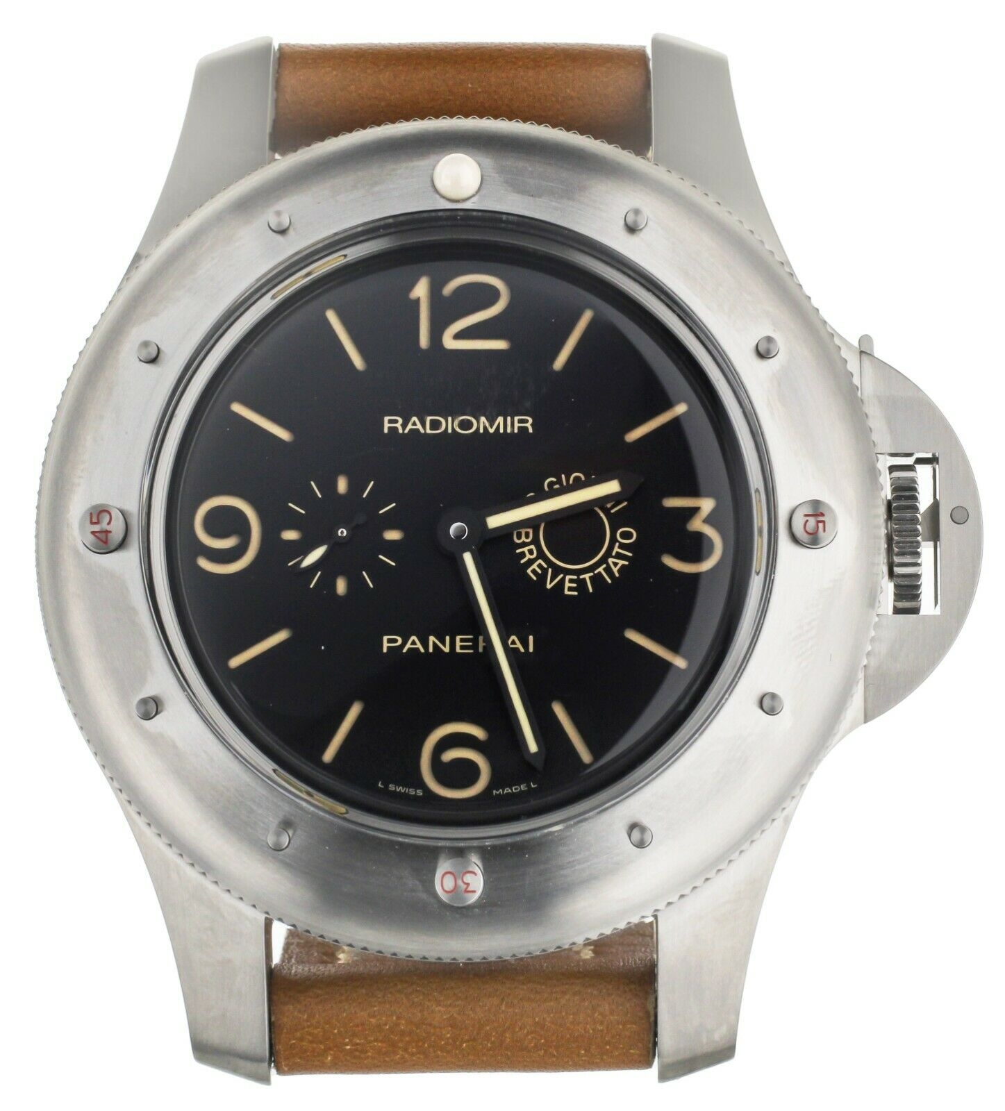 pamo Panerai Radiomir Egiziano Titanium Special Ed. 60mm Manual Wind