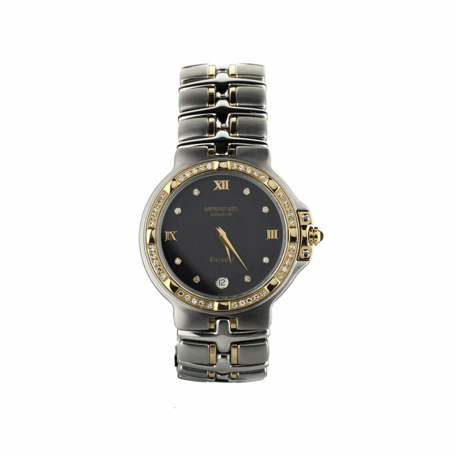 Raymond Weil Parsifal Stainless Steel Yellow Gold Quartz Black