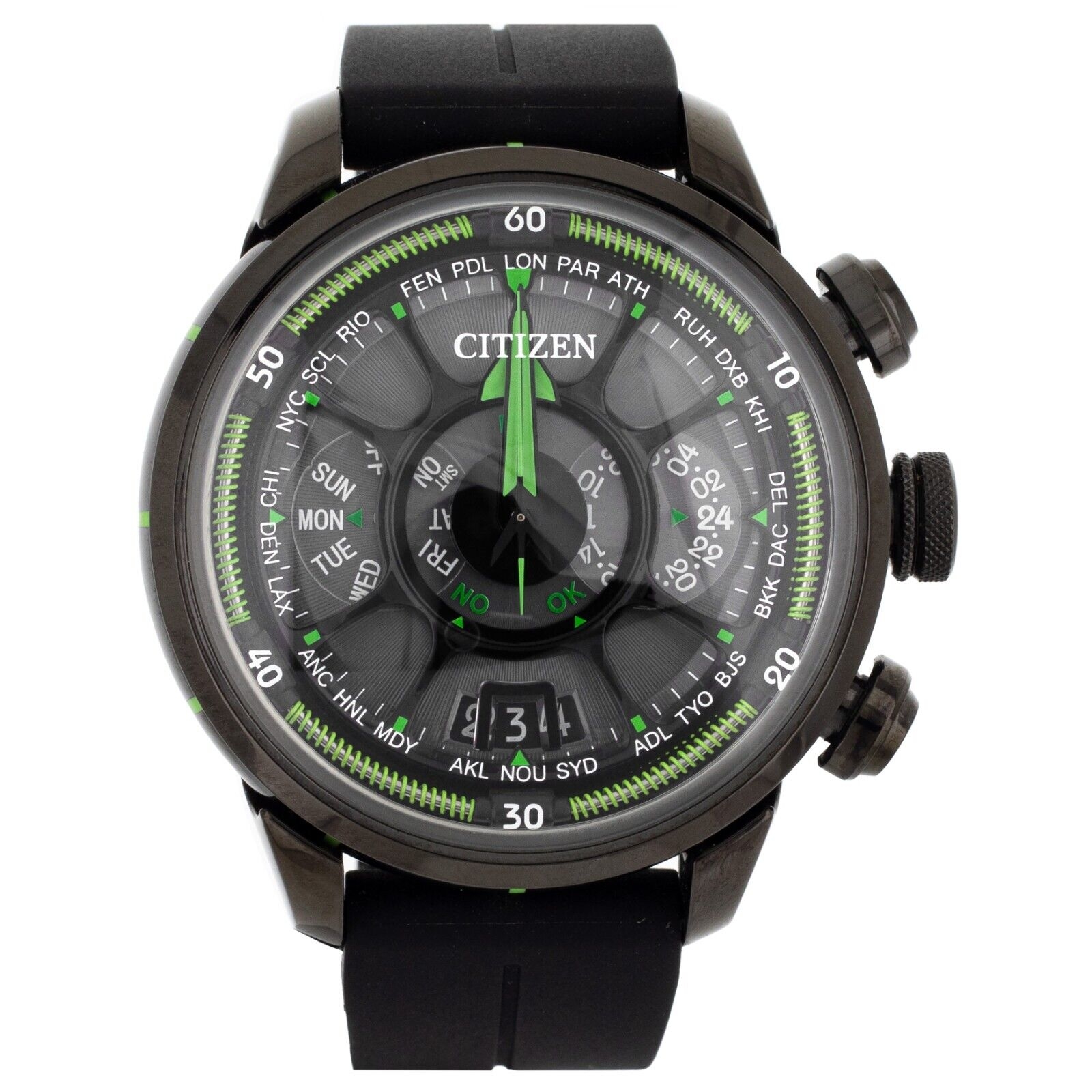 Citizen Satellite Wave Eco-Drive Ceramic 48mm Automatic Full Set