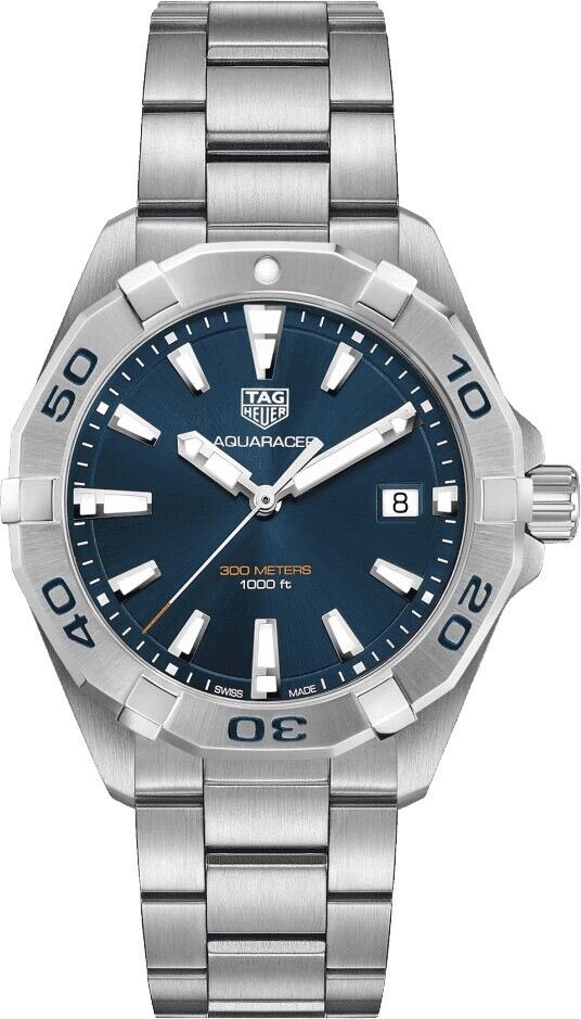 TAG HEUER MENS AQUARACER WBD1112.BA0928 BLUE SWISS QUARTZ 41MM