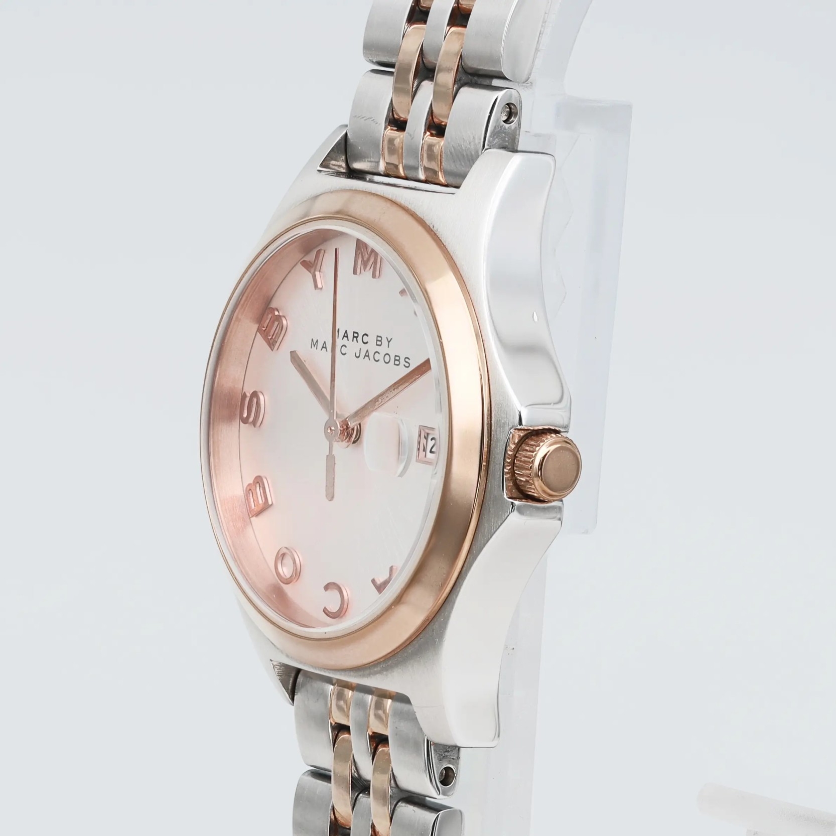 MARC BY MARC JACOBS 時計 Marc By Marc Jacobs The Slim Silver Dial Two-Tone Ladies Watch