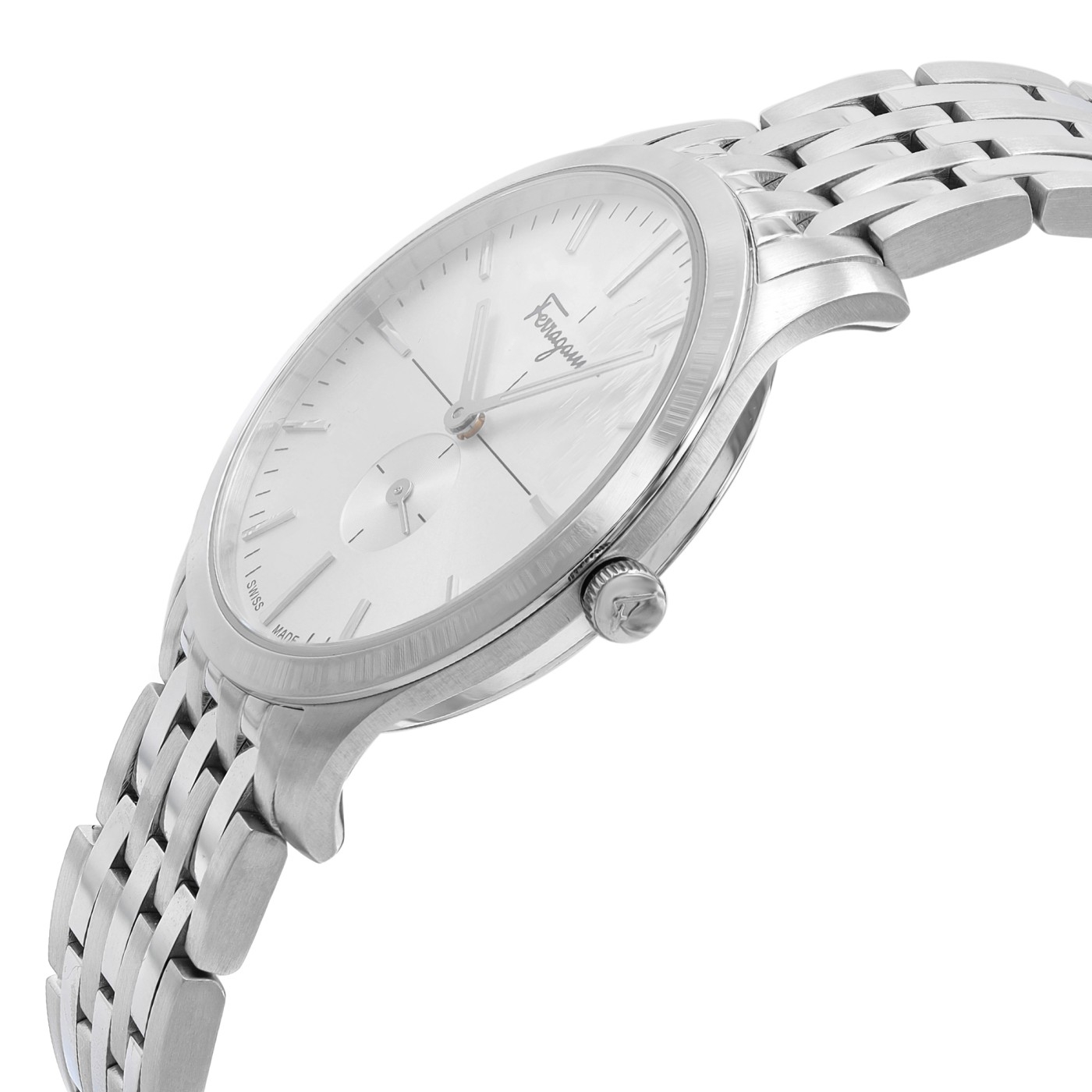 Salvatore Ferragamo Slim 35mm Steel Silver Dial Quartz  display picture 1