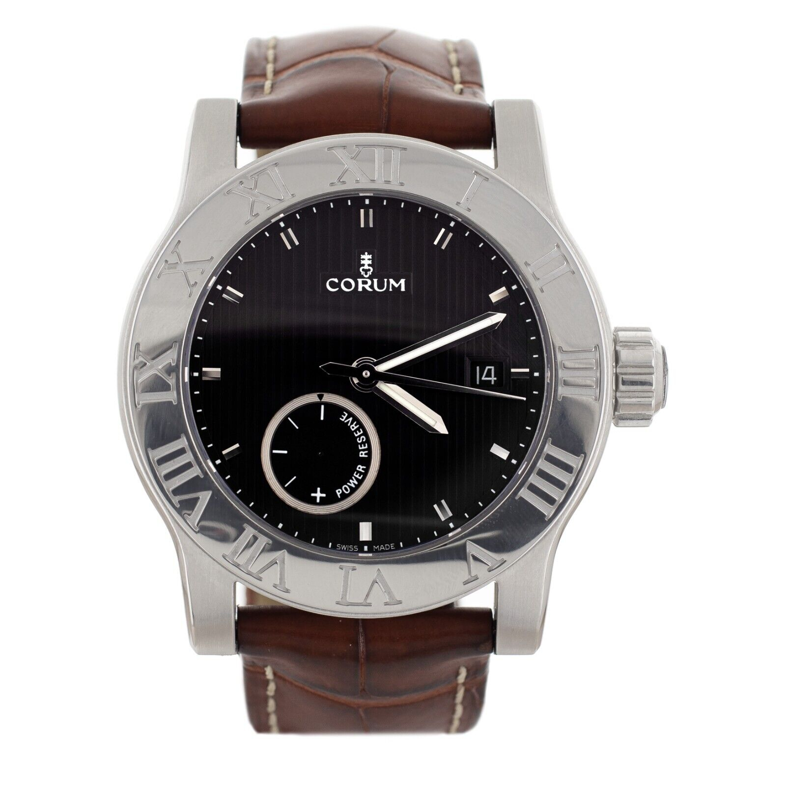 CORUM ROMVLVS 腕時計 本体 Corum Romvlvs Stainless Steel Black Dial Automatic | Corum | Buy