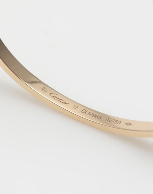 Cartier Rose Gold 18k Love Size 17 Bracelet | Cartier | Buy at
