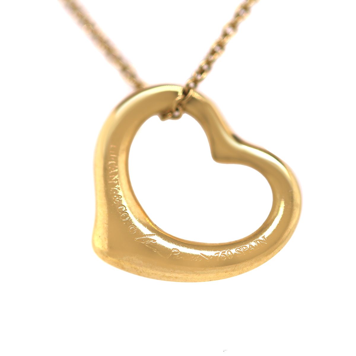 Tiffany & Co. 18k Gold Elsa Peretti Open Heart Necklace | Tiffany 