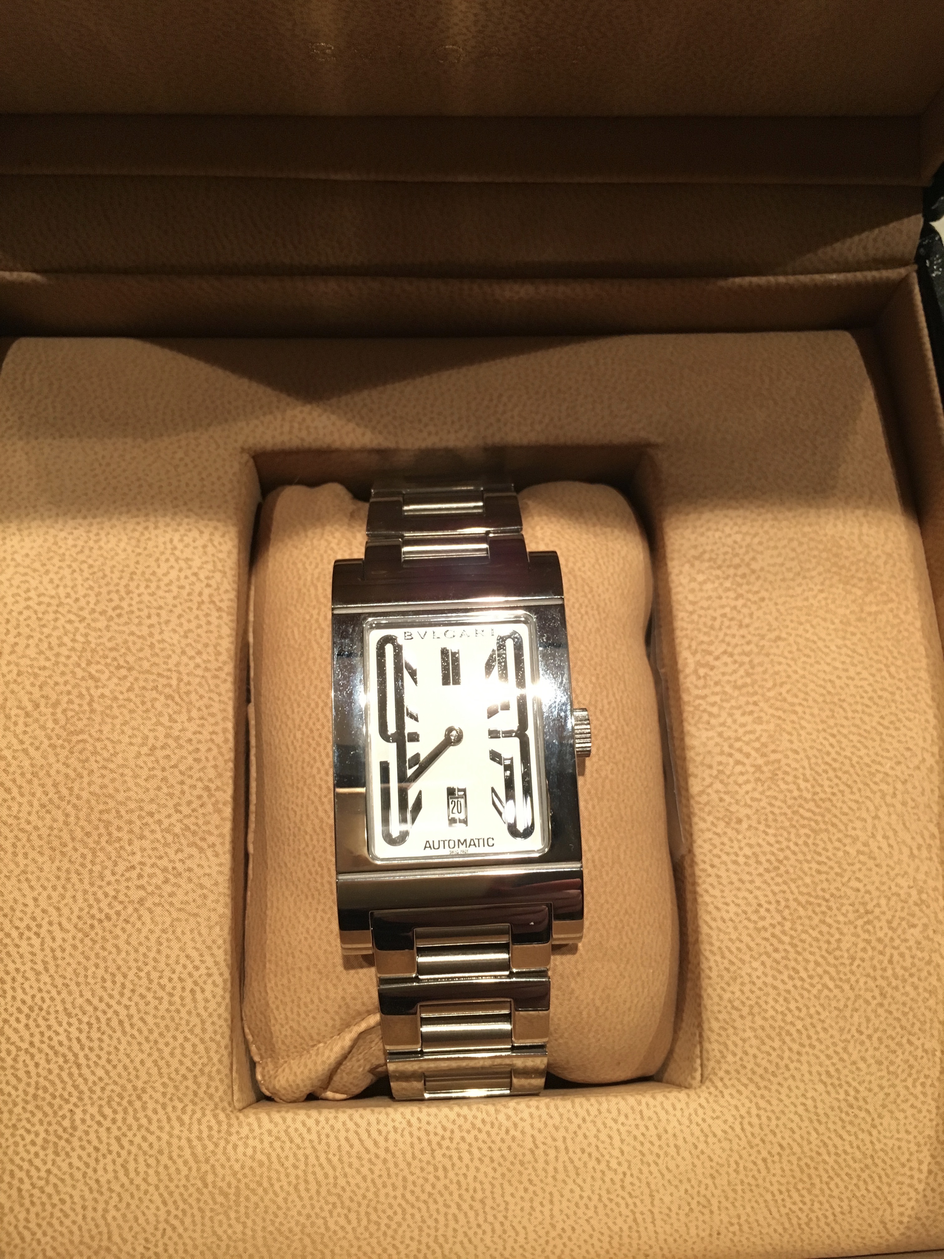 Bulgari Rettangolo RT45S 45mm Mens Watch | | Buy at TrueFacet
