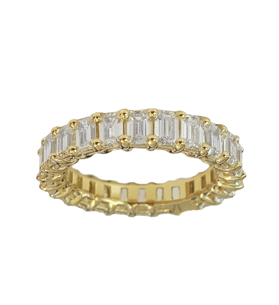 Eternity Diamond Wedding Ring in Yellow Gold