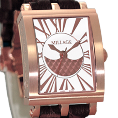 M4326-BROWN-WHITE/MILLAGE WATCHES